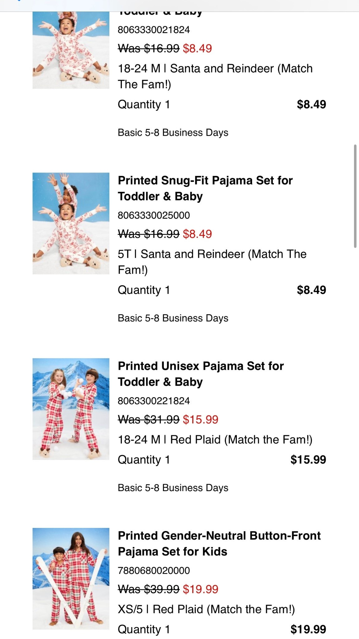 Old navy is currently 50% off their whole site! Their Christmas pjs always sell out quick so we went ahead and ordered ours! They’re out favs every year.

#LTKKids #LTKSeasonal #LTKFamily
