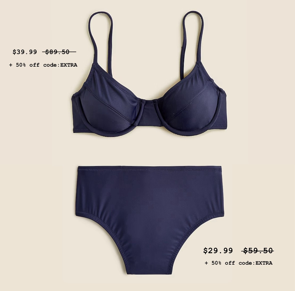 Classic J.Crew Bikini from their 1993 line is on major sale! This is truly the most flattering suit. 

Top: Fit very TTS

Bottoms: Fit oversized. I suggest sizing one size down from your normal size. Especially if you’re inbetween sizes
-Reference: Im normally a medium in bottoms but sized down to a small and they fit perfectly. 


#LTKSummerEdit #LTKMidsize #LTKSwim