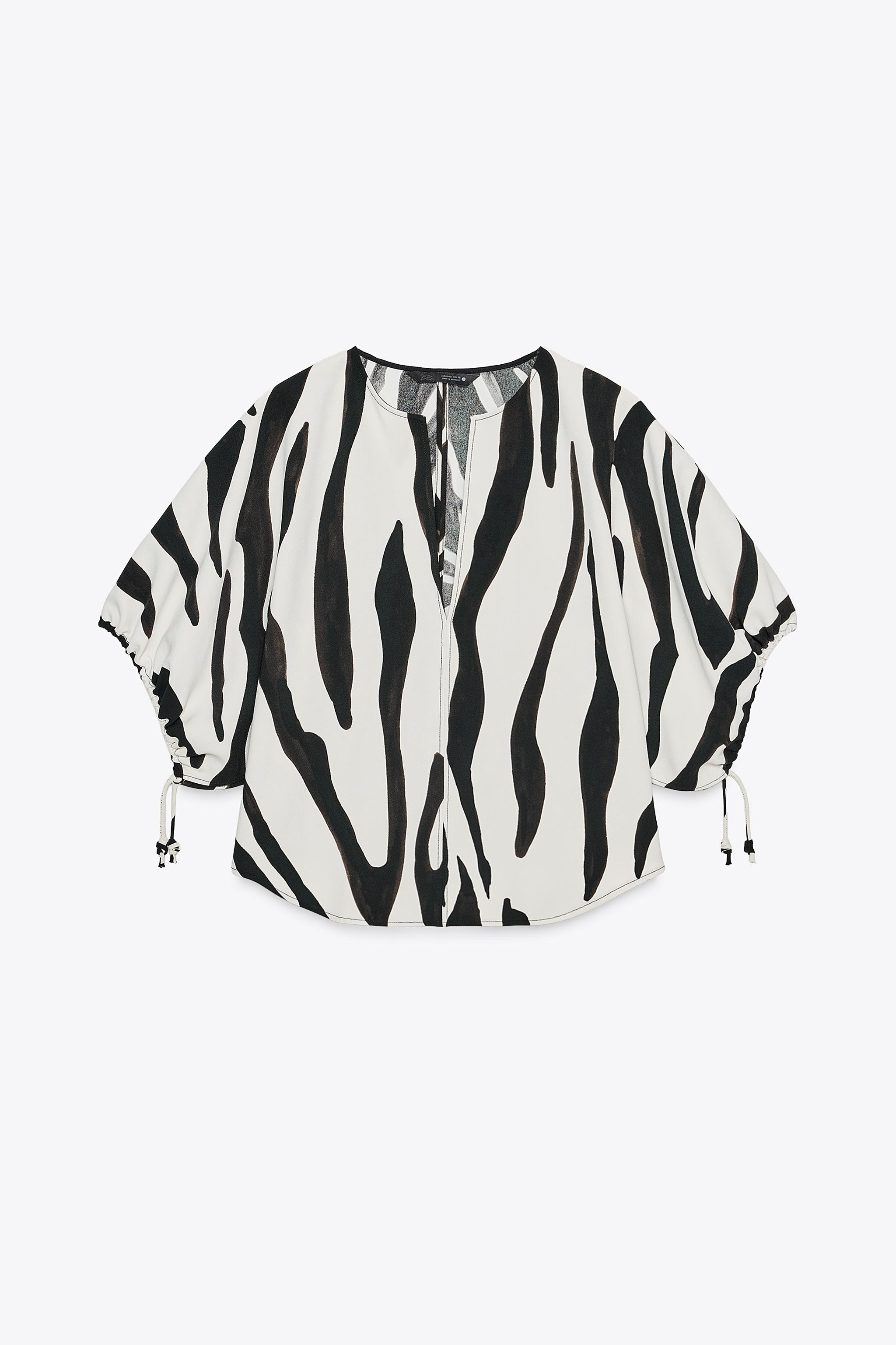 ZW COLLECTION ANIMAL PRINT TOP | Zara US