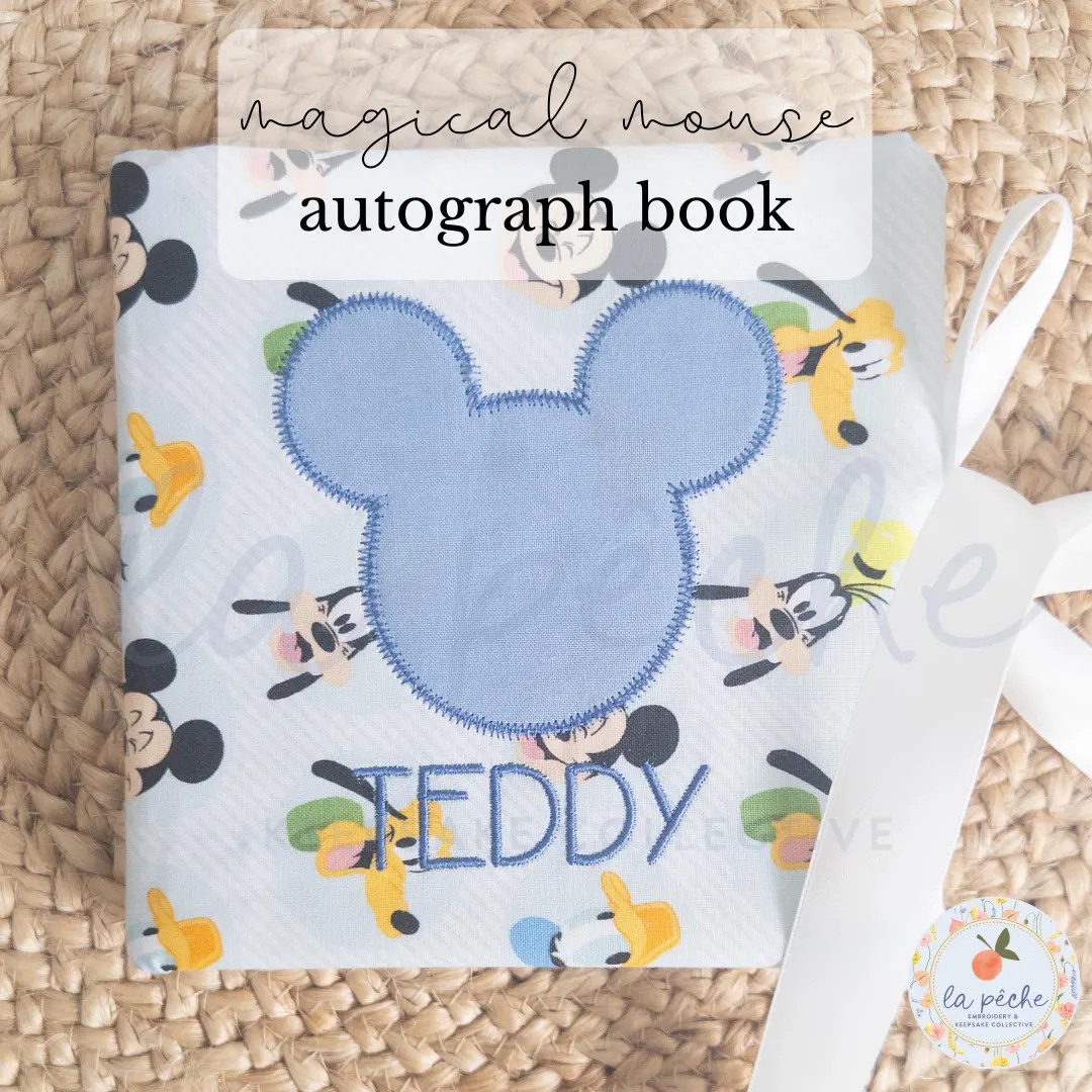 Custom Mouse Autograph Book Personalized Memory Grandmillenial Collection Travel Signature Journa... | Etsy (US)