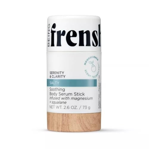 Being Frenshe Salty Body SERUM Stick | Soothing and Hydrating with Magnesium - 2.6oz | Comes with Makeup Remover Pads Gift | Amazon (US)