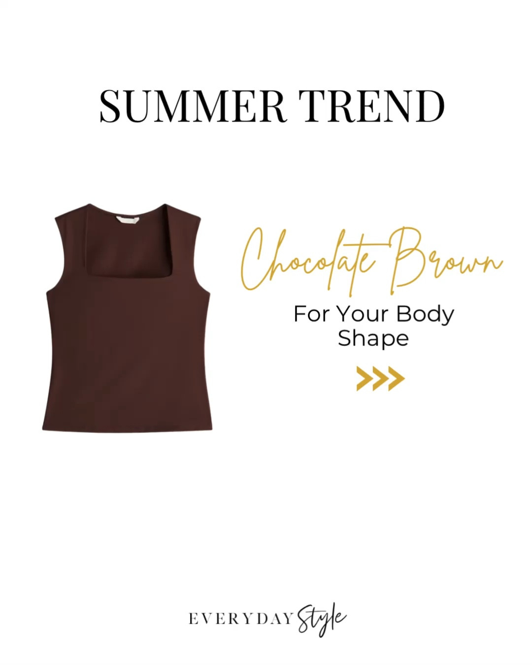 Stay looking fresh and modern this summer by adding some chocolate brown into your wardrobe. 

#LTKFindsUnder50 #LTKSeasonal #LTKStyleTip