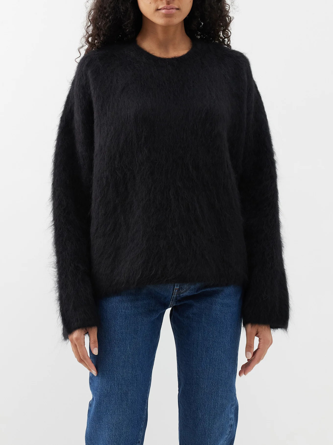 Boxy alpaca-blend sweater | Toteme | Matches (UK)