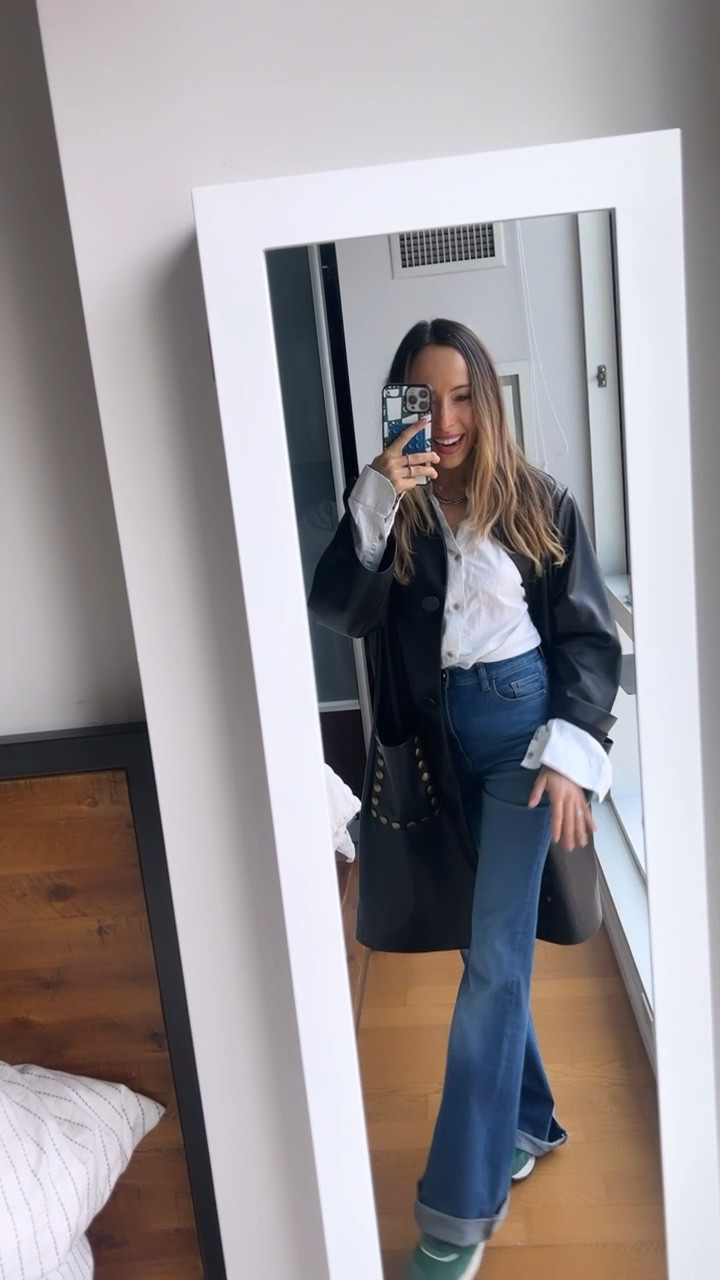 Outfit of the day for work - a longsleeve white button down never fails to make an outfit look crisp and chic!

#LTKunder100 #LTKSeasonal #LTKworkwear