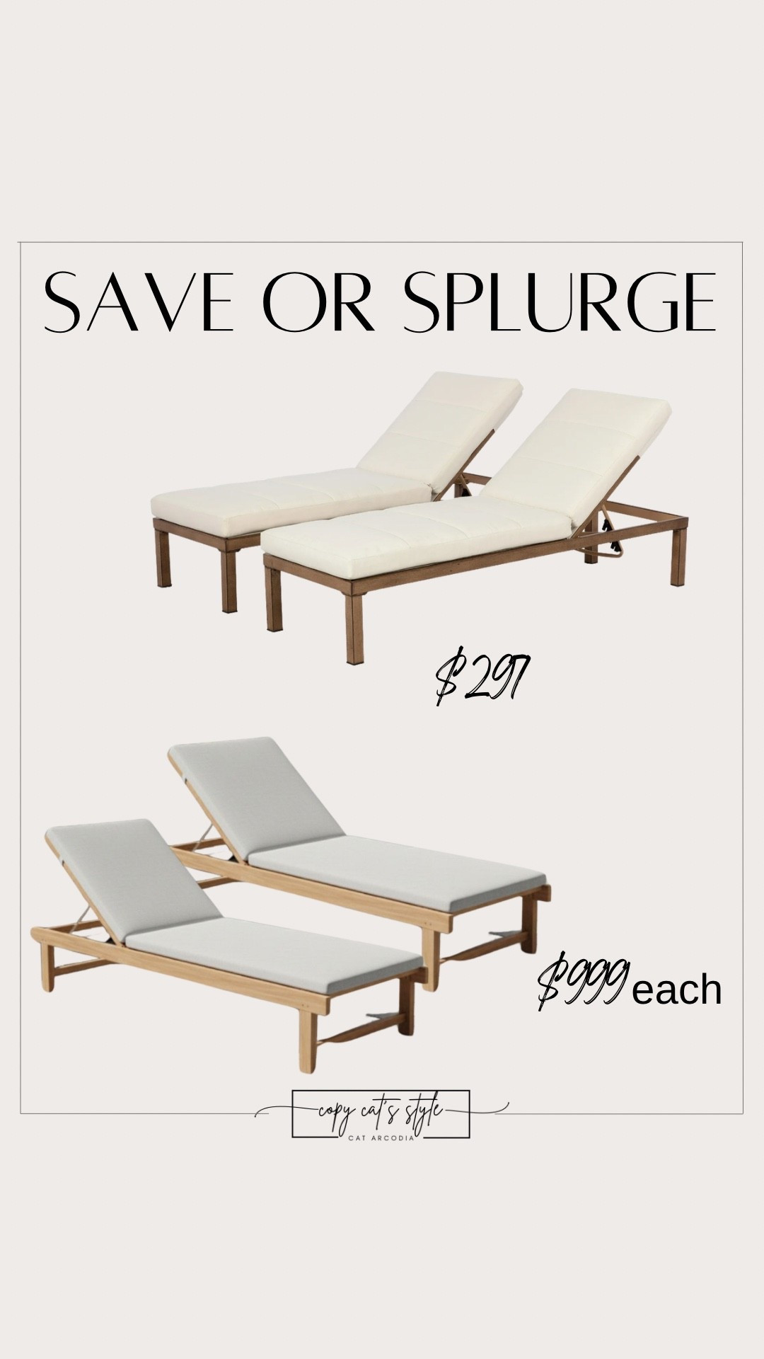 Patio lounge chair looks for less. Pottery barn patio chairs. Walmart patio lounge chairs. 

#LTKSeasonal #LTKSaleAlert