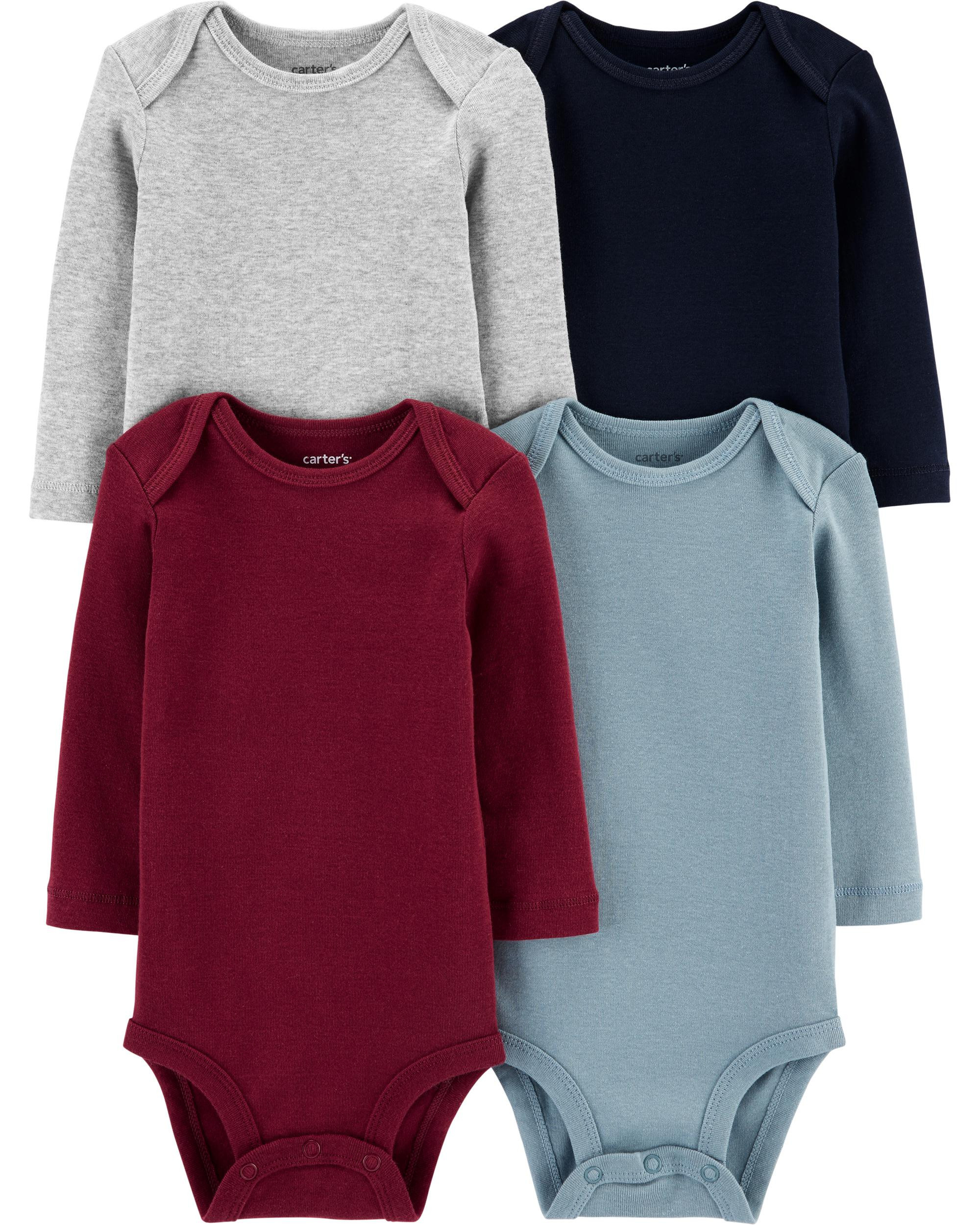 4-Pack Long-Sleeve Original Bodysuits | Carter's