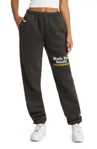 Green Read Receipts Cotton Fleece Sweatpants | Nordstrom