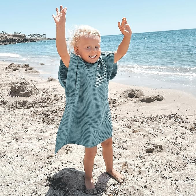 ZICOTO Soft Hooded Beach Towel for Kids - Cute Towel for Babies and Toddler Made of Waffle Cotton... | Amazon (US)