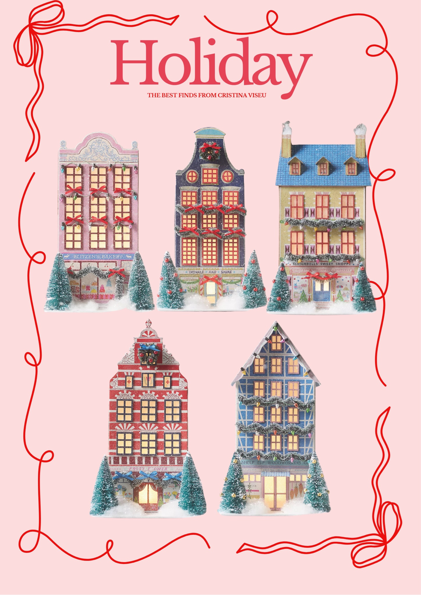 Holiday home decor. These little houses from Anthropologie are the cutest! Get them before they’re out 🤍

#LTKHoliday