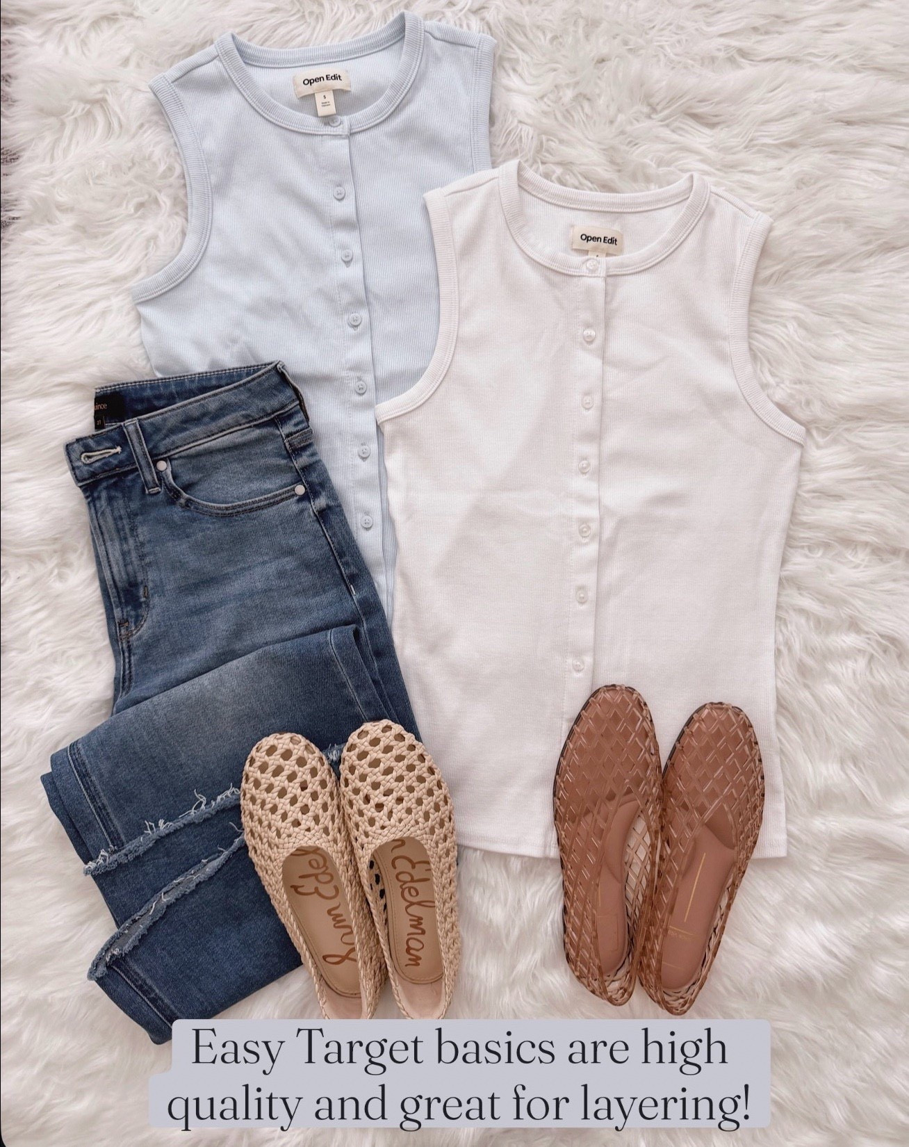 I keep reaching for these sleeveless button-ups because they work with literally everything in my closet.

sleeveless button up top, ribbed tank top, casual spring outfit, neutral basics, layering pieces, comfortable summer top, versatile wardrobe staples, affordable fashion finds, casual chic style, everyday essentials, spring wardrobe basics, relaxed fit top, neutral color palette, easy outfit ideas

#LTKMothersDay #LTKOver40 #LTKWorkwear