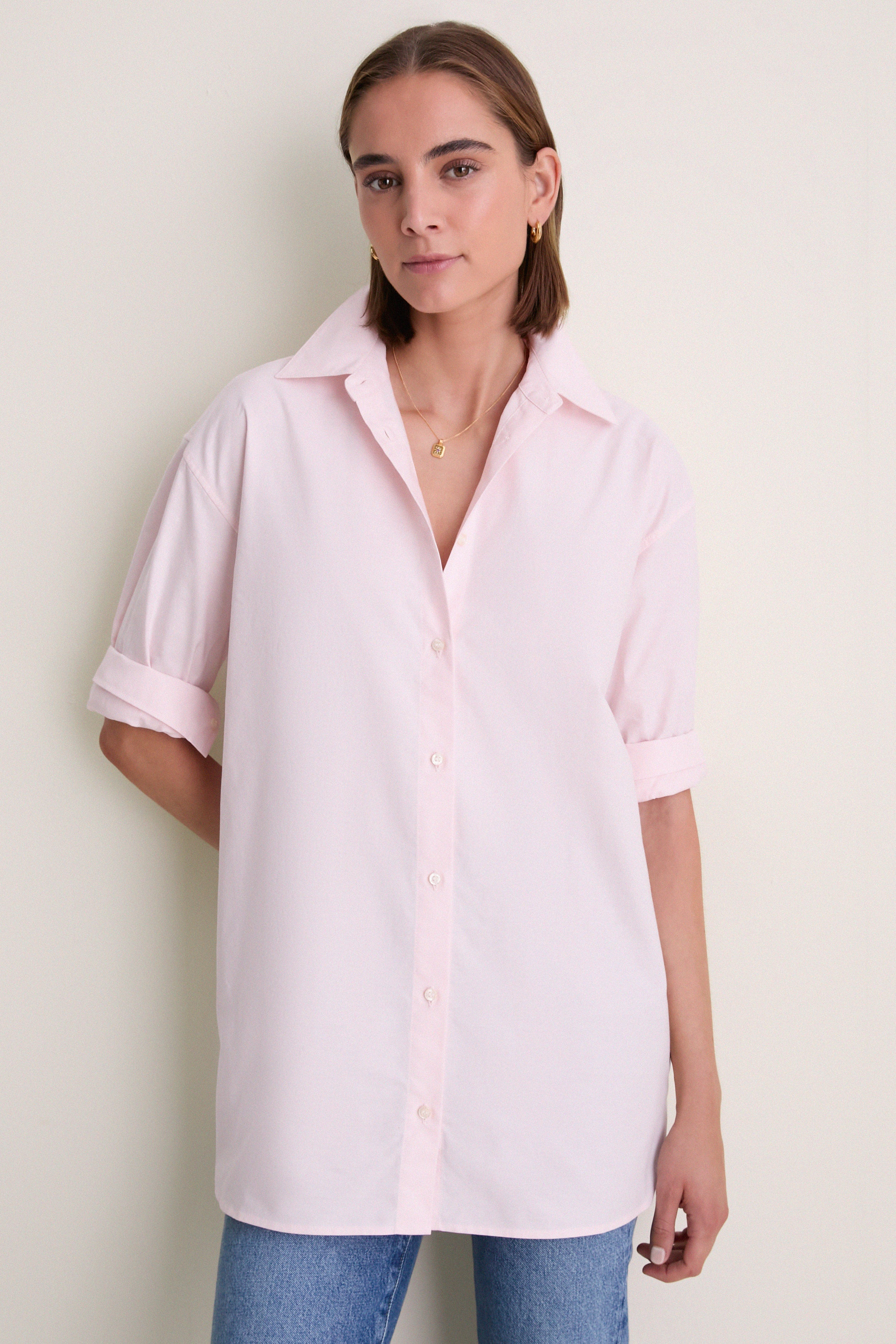 Light Pink Oxford Chandler Boyfriend Button Down | Tuckernuck (US)