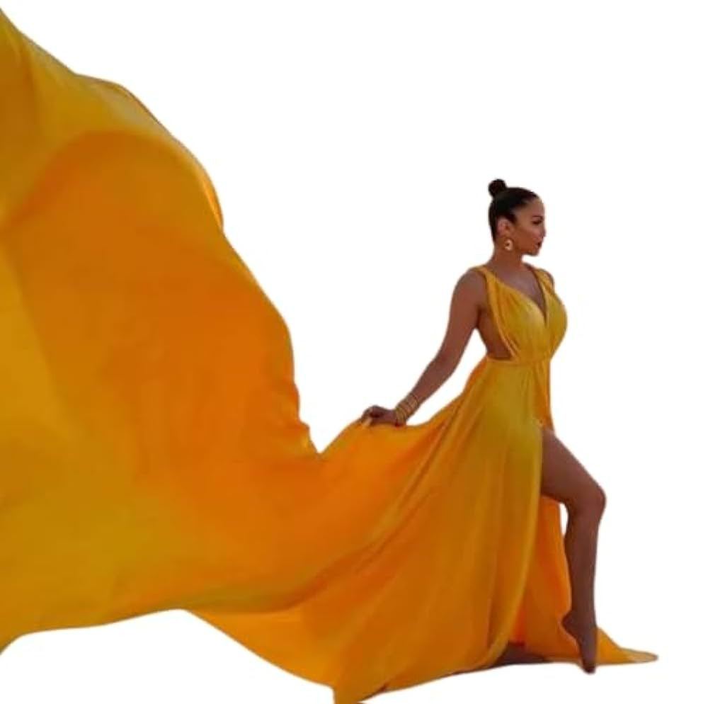 Long Flying Dress | Flying Dress for Photoshoot| Long Train Dress | Photoshoot Dress | Flowy Dres... | Amazon (US)