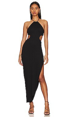 RUMER Willow Cut Out Maxi Dress in Black from Revolve.com | Revolve Clothing (Global)