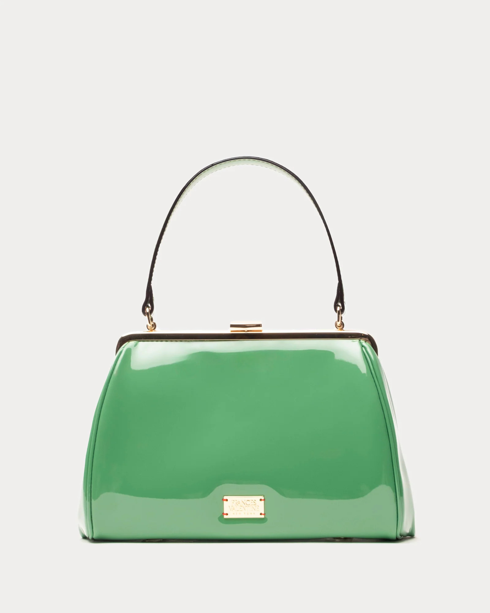 Frances Frame Bag - Patent Leather Green | Frances Valentine