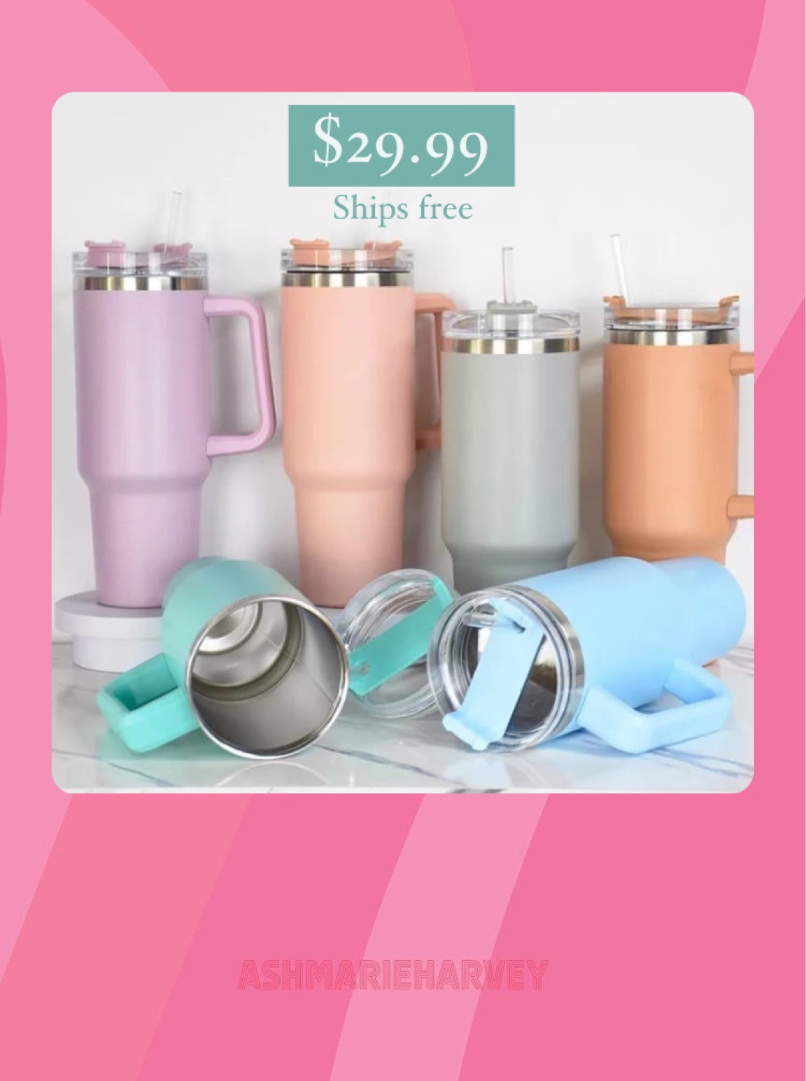 Tumbler with handle (Stanley dupe) 

#LTKFind #LTKhome #LTKsalealert