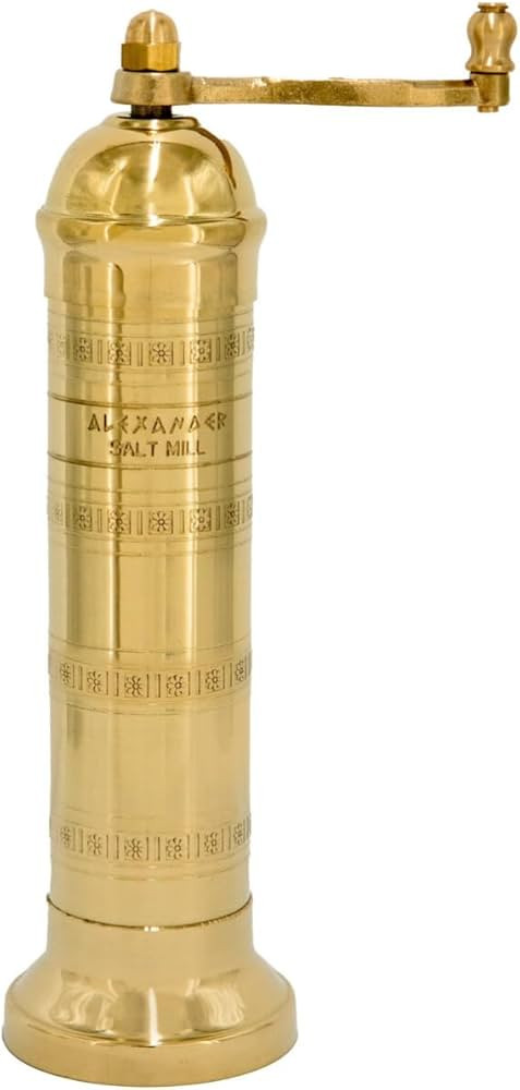 The Original Greek Salt and Pepper Mill (Brass, 8-Inch Salt) | Amazon (US)
