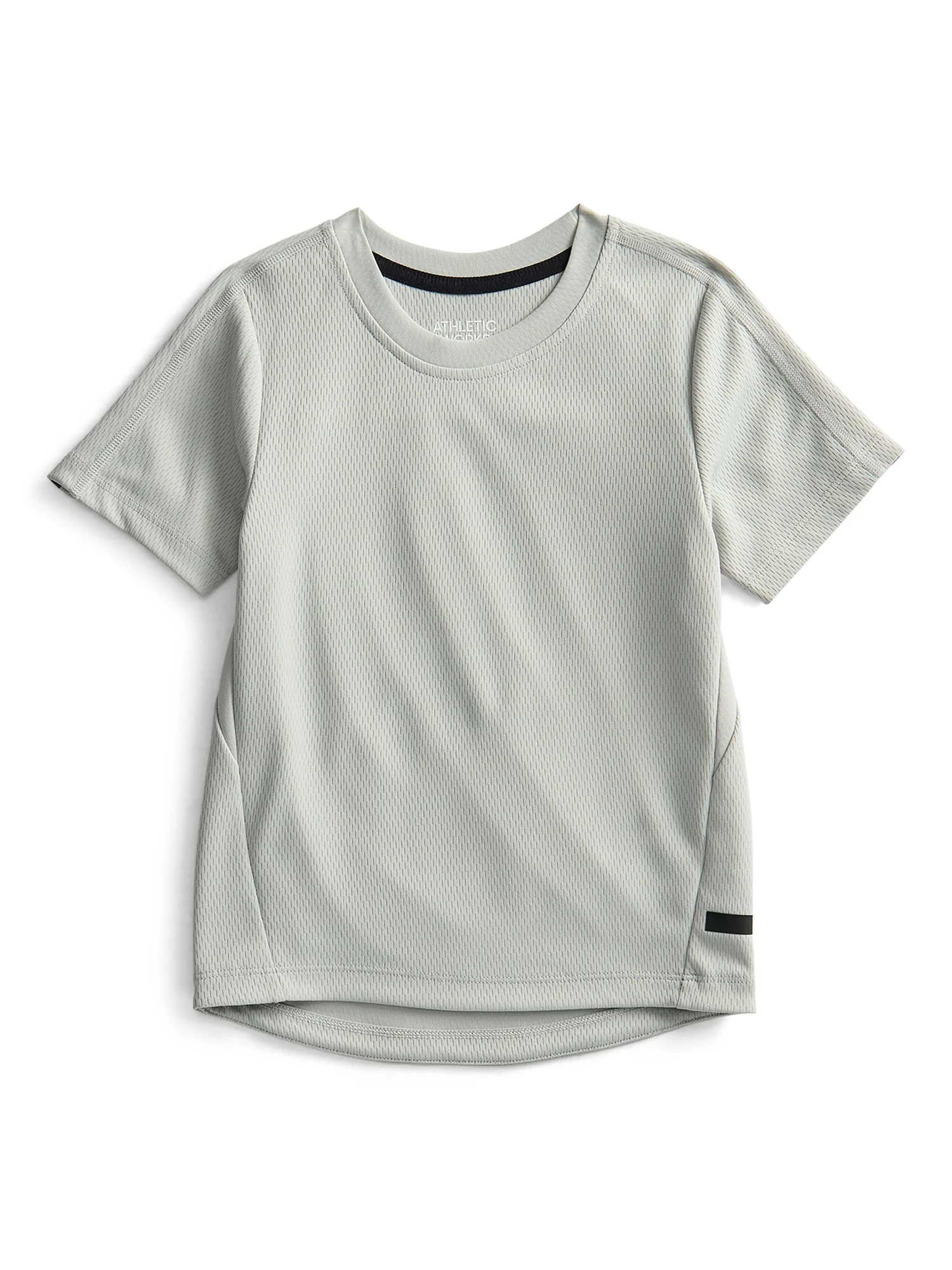 Athletic Works Boys Textured Performance Tee with Short Sleeves, Sizes 4-18 & Husky | Walmart (US)