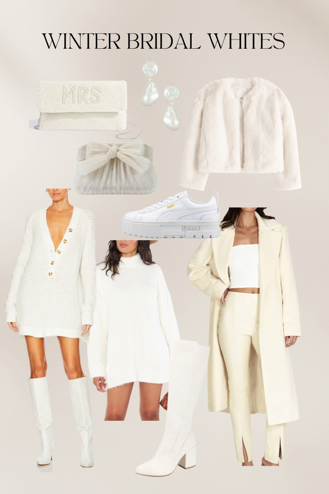 White clothes | bridal fashion | sweater dress | winter fashion

#LTKstyletip #LTKSeasonal #LTKwedding