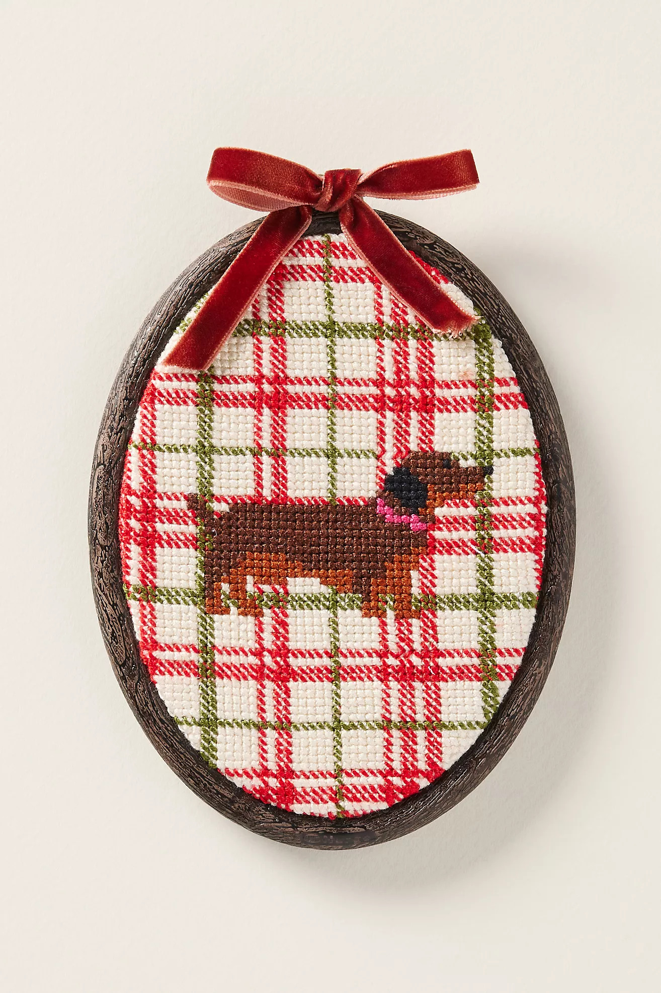Tartan Animal Cross Stitch Kit | Anthropologie (US)