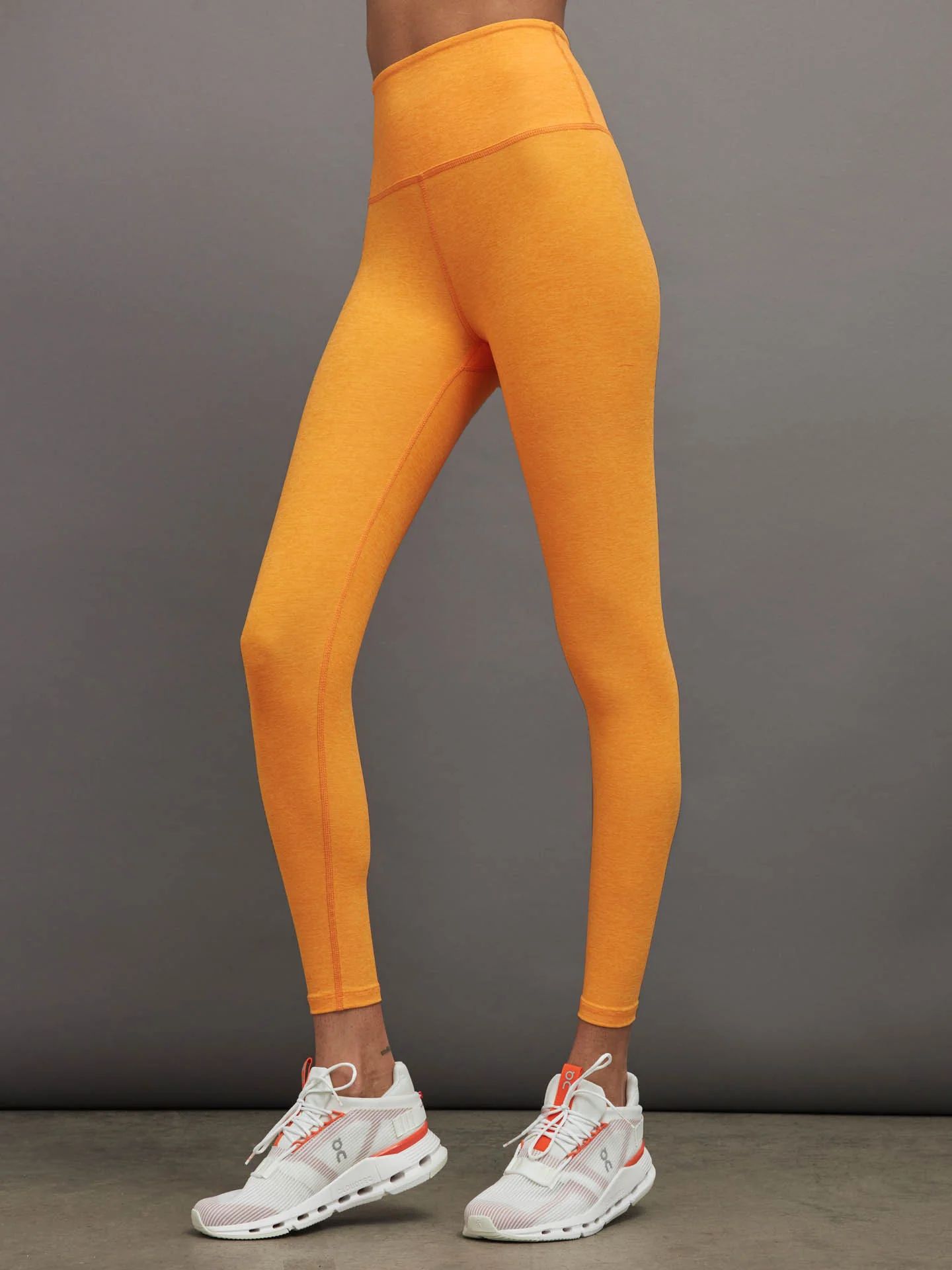 Spacedye Caught in the Midi High Waisted Legging - MANGO POP HEATHER | Carbon38