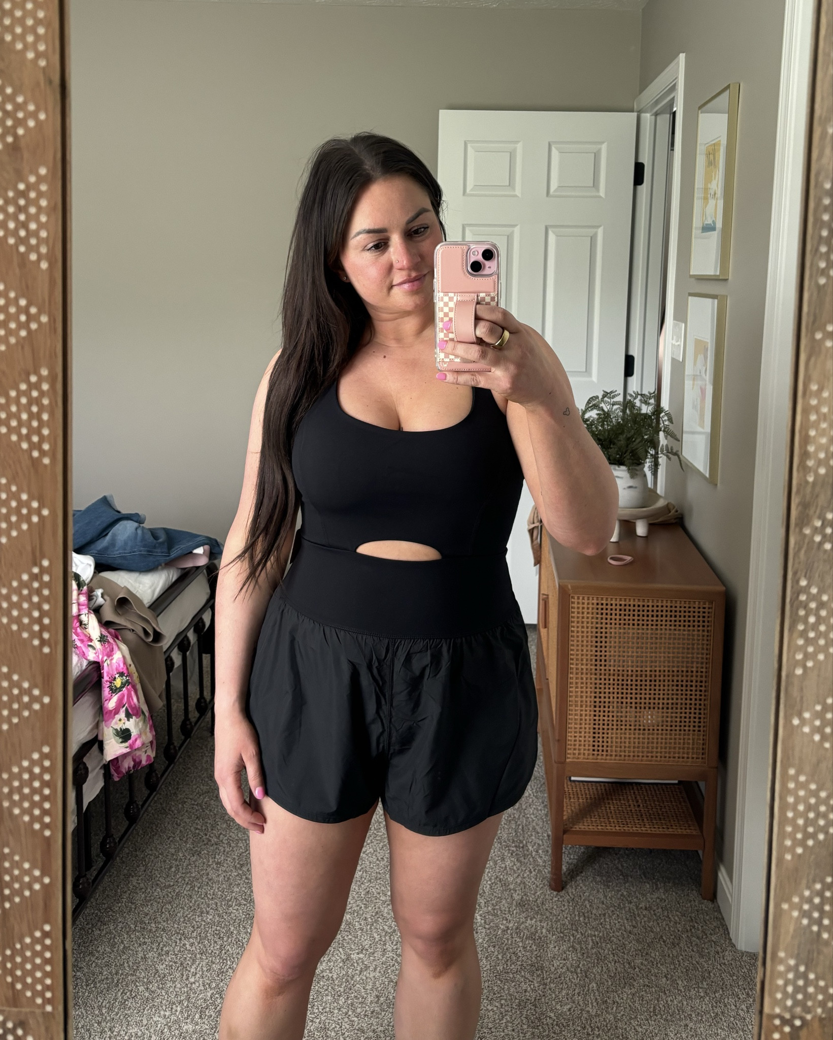 Viral for a reason!! Obsession with this one piece. SO FLATTERING. So comfy. Compressing & supportive enough for no bra (I’m a 38D) I got a large and it’s a PERFECT FIT  #LTKfitness #LTKmidsize

#LTKActive