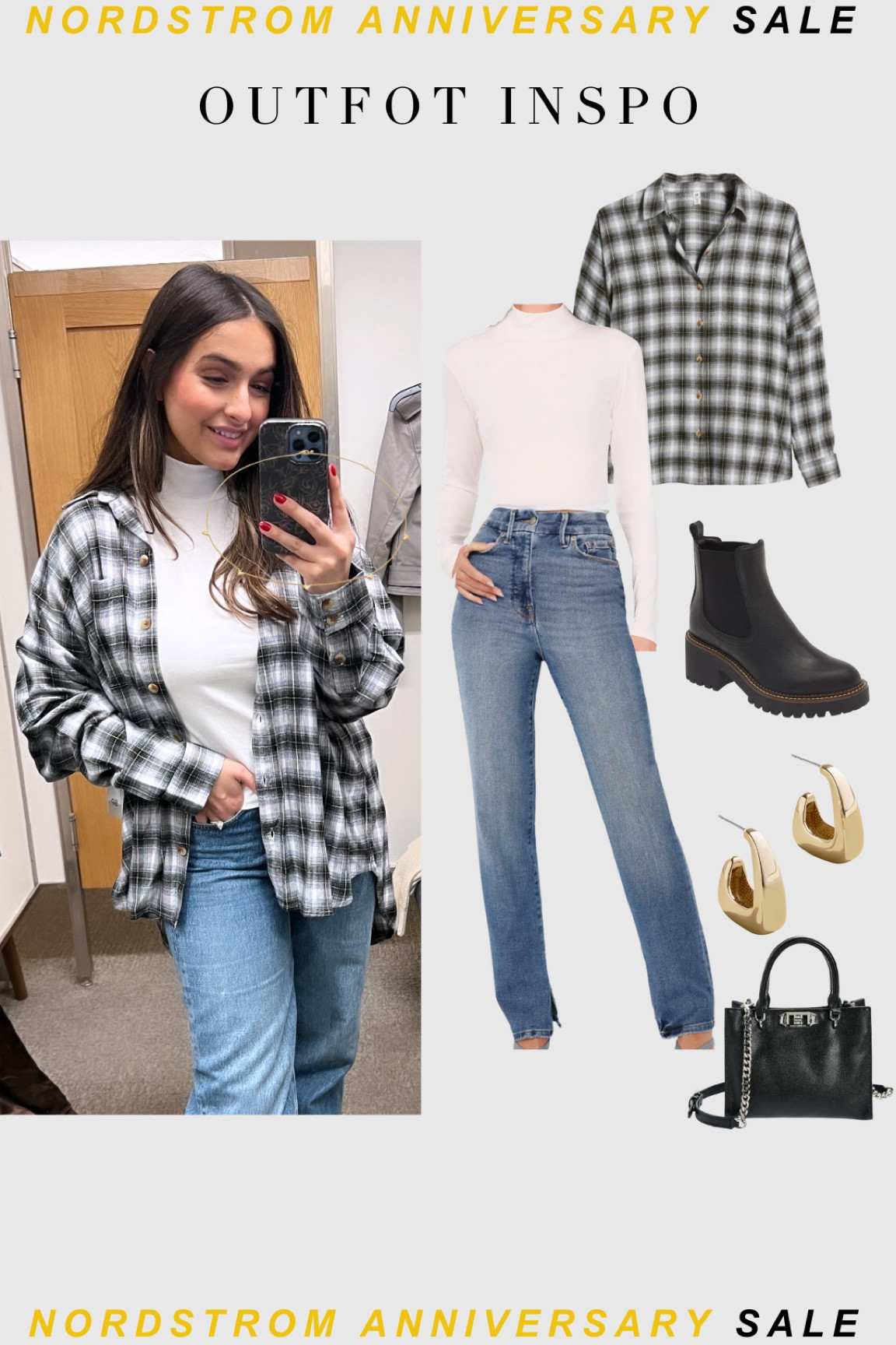 Everyone needs a good flannel for fall! I loved this black and white one. Wearing an XS! 

#LTKShoeCrush #LTKxNSale #LTKStyleTip