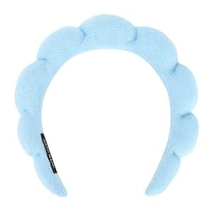 Women Spa Headband, Blue - Soft and Comfortable Headband for Washing Face, Makeup Removal, Yoga, ... | Amazon (US)