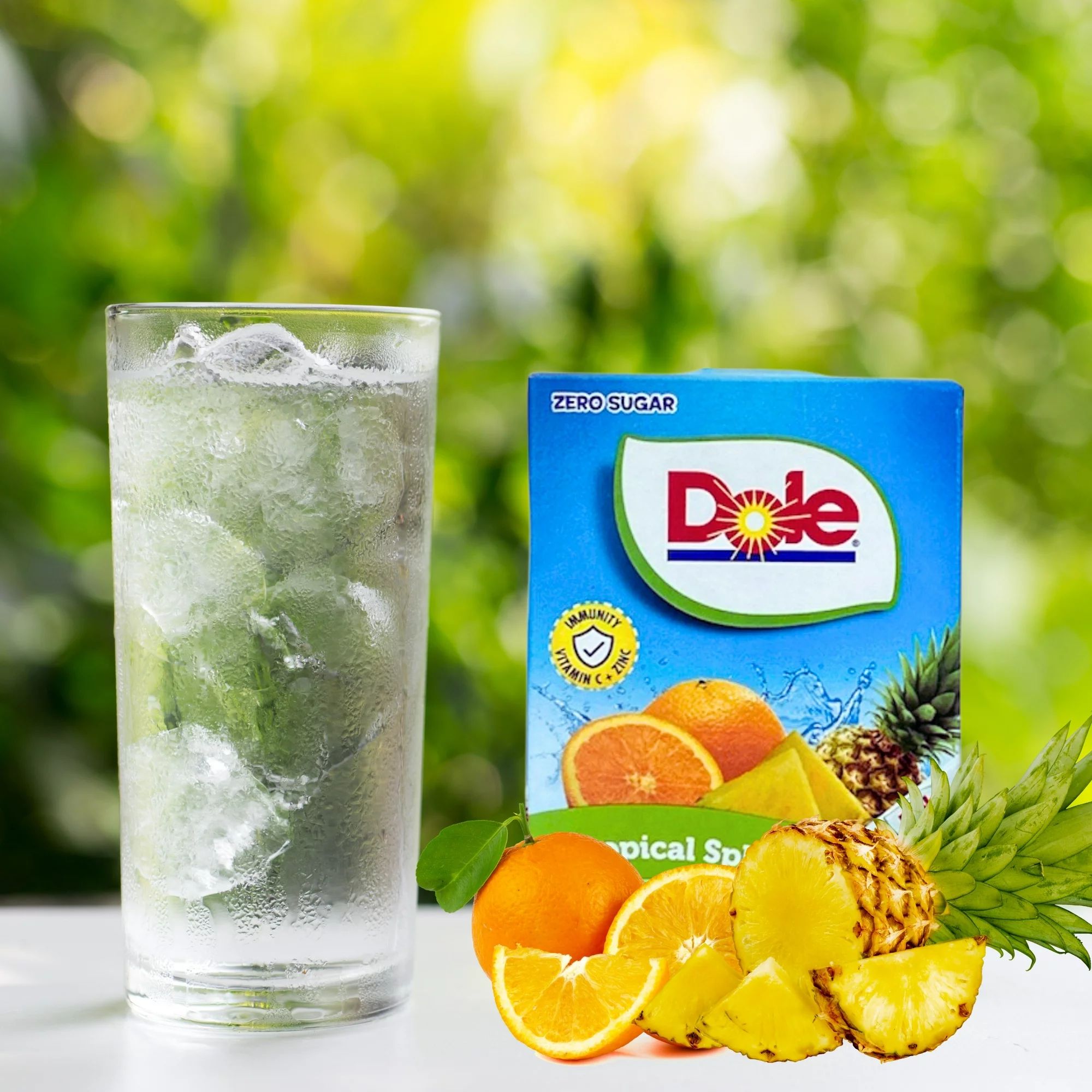 Dole Tropical Splash & Strawberry Pineapple Flavored Drink Mix Zero Sugar Caffeine Free Non-Carbo... | Walmart (US)