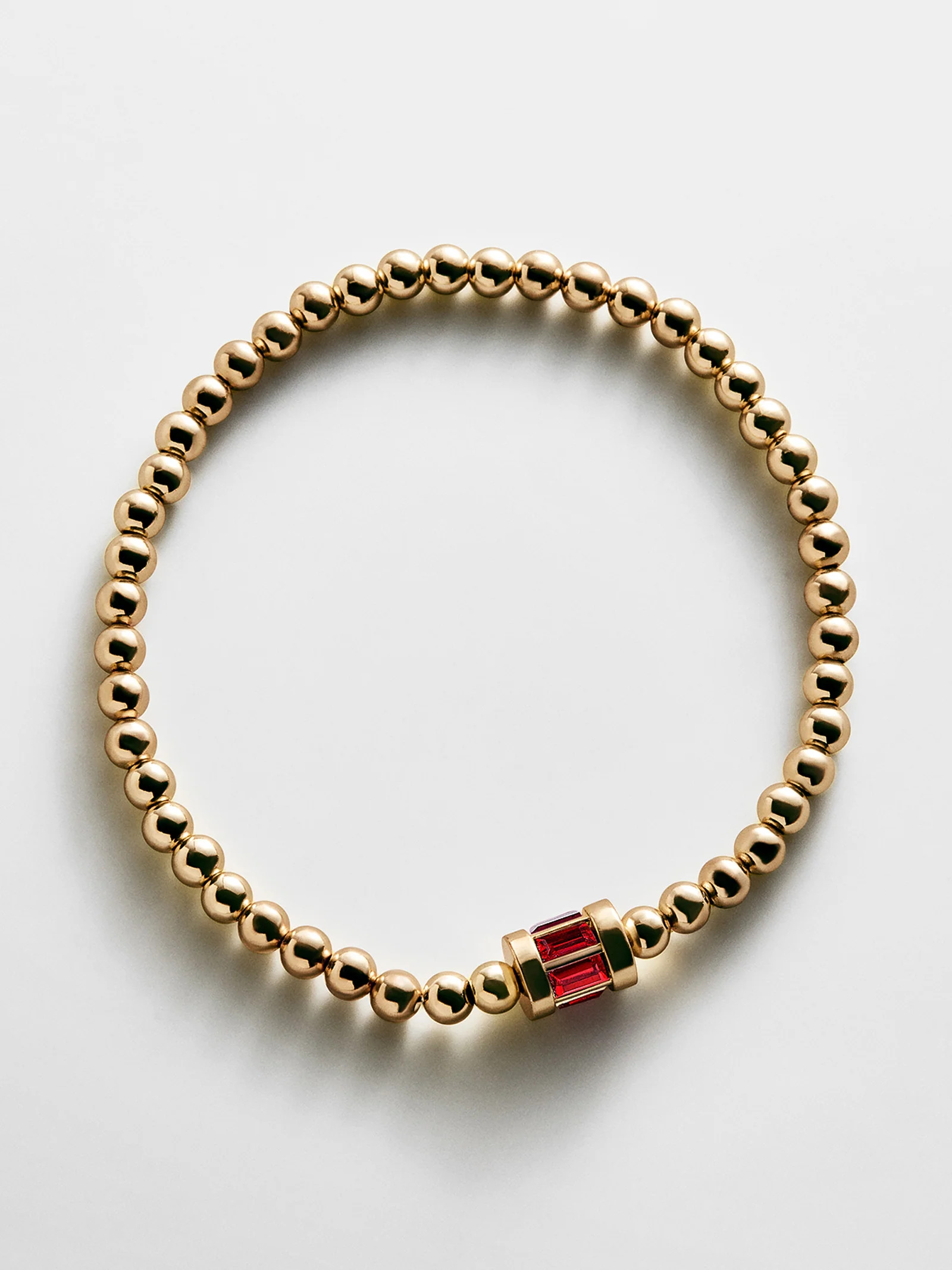 Tatum Birthstone Pisa Bracelet - Ruby | BaubleBar