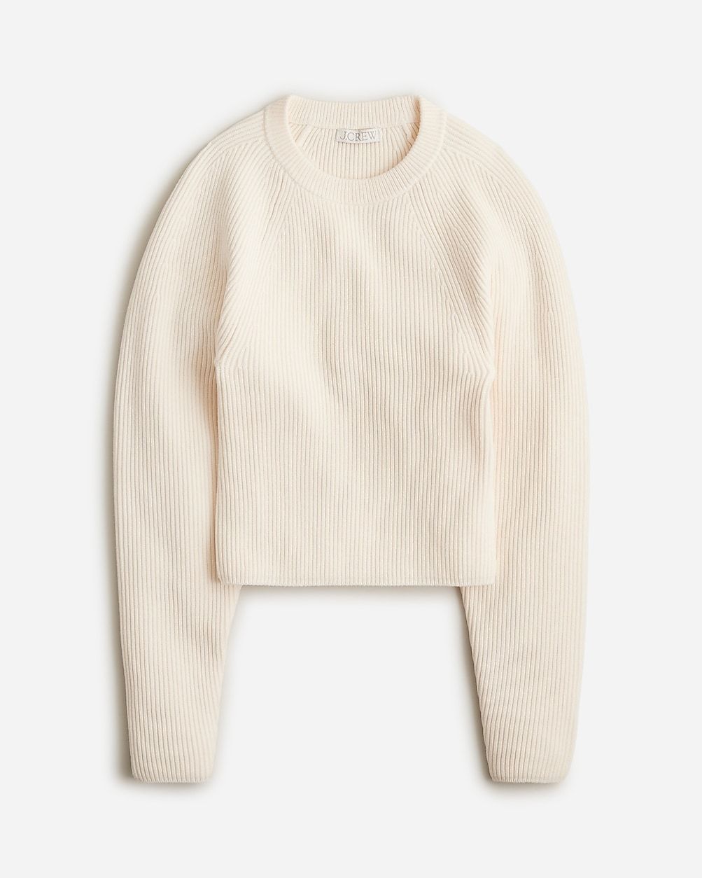 Raglan fitted-waist crewneck sweater | J.Crew US