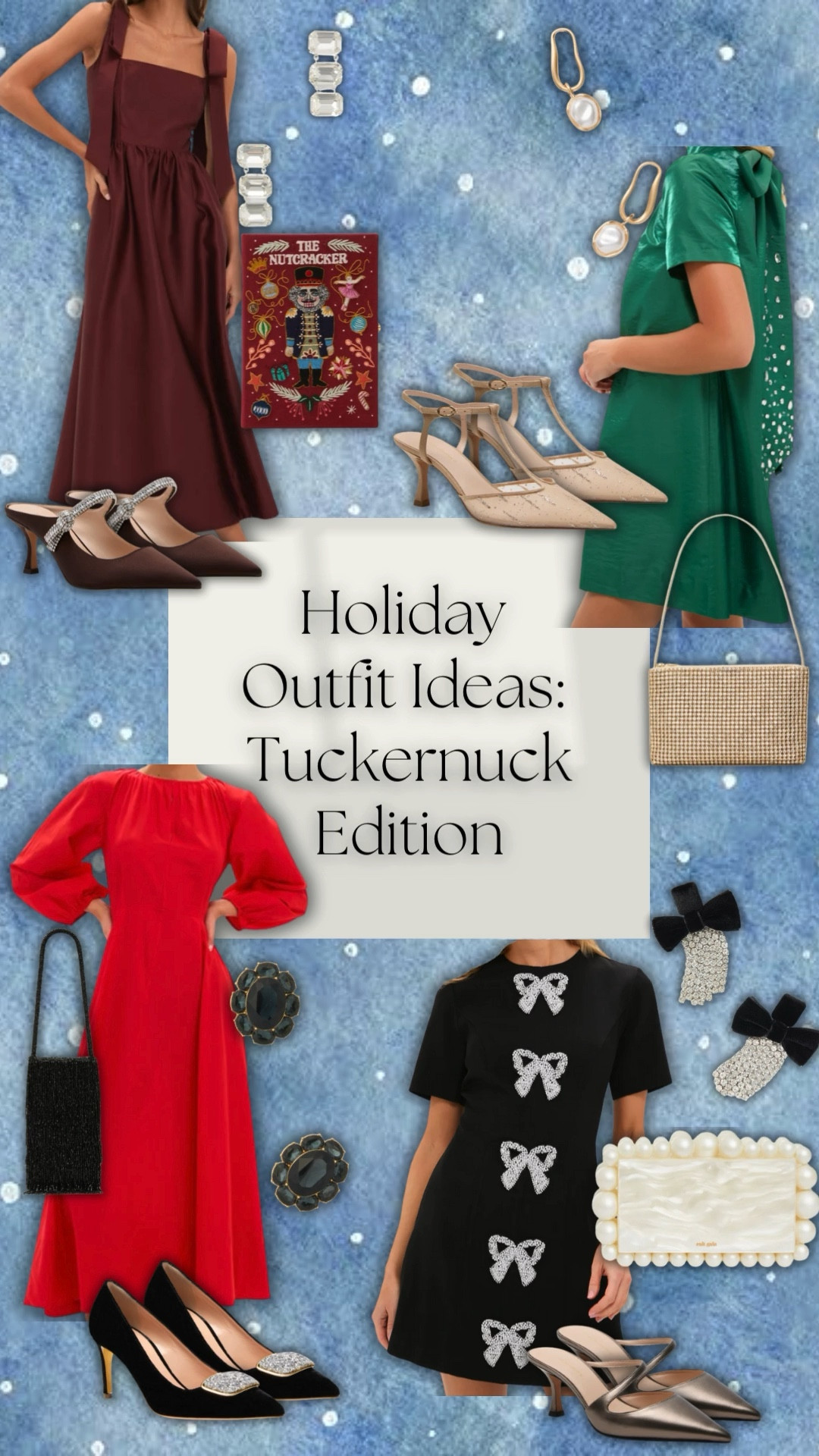 The December holidays are here, which means holiday outfits are a must! I’ve put together four different completed outfits from tukernuck! 
(December 2025)

#LTKootd #LTKHoliday #LTKSaleAlert