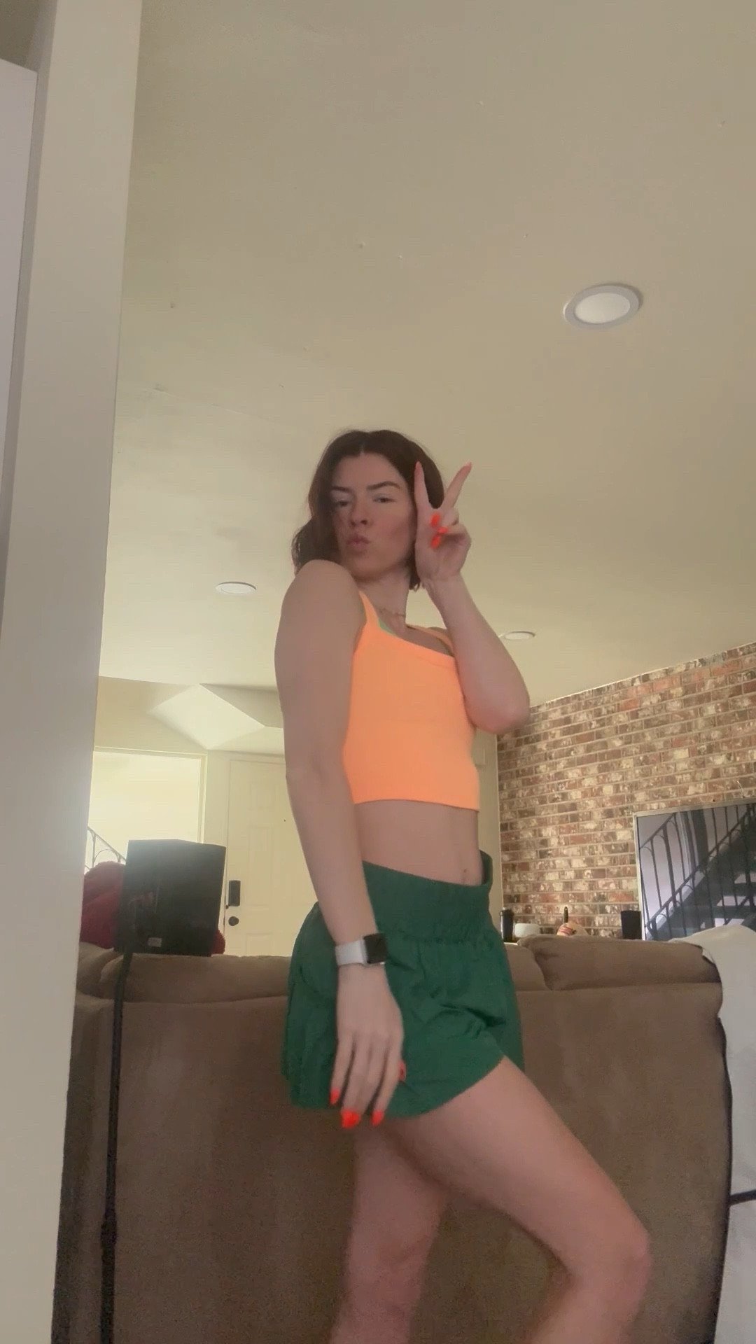 Gym ootd🧡💚 FP found at Nordstrom rack! Colors aren’t online, but linked the exact styles🫶🏼
Bra: XS (exact bra💚)
Tank: XS/S (same style linked)
Shorts: XS (same style linked
Shoes: W8/M6.5/6.5Y (same style linked)

#LTKShoeCrush #LTKActive #LTKFindsUnder100