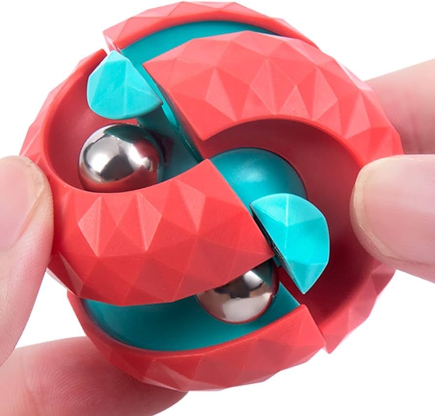 Amazon.com: ONCOFAN Unique Orbit Ball Fidget Toy, Novelty Beads Track Infinity Cube Stress Relief... | Amazon (US)