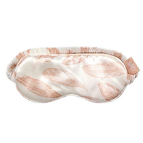 Slip Silk Sleep Mask, Feathers (One Size) - 100% Pure Mulberry 22 Momme Silk Eye Mask - Comfortab... | Amazon (US)