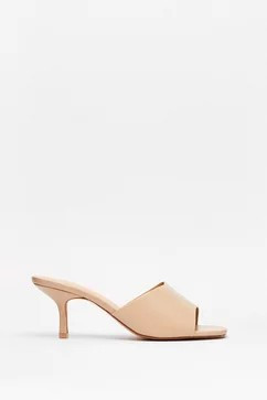 Mule See Faux Leather Kitten Heels | NastyGal (US & CA)