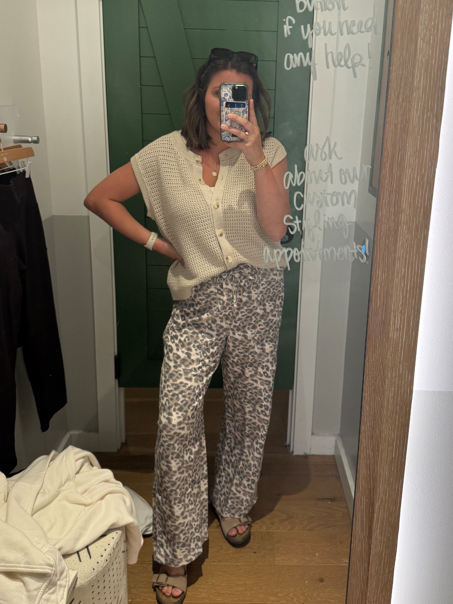 Elastic waist pants, yes please! Wearing medium in the pants and large in the top. Easy on the go mom outfit  

#LTKKids #LTKFamily #LTKMidsize