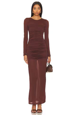 L'Academie Alma Dress in Brown from Revolve.com | Revolve Clothing (Global)