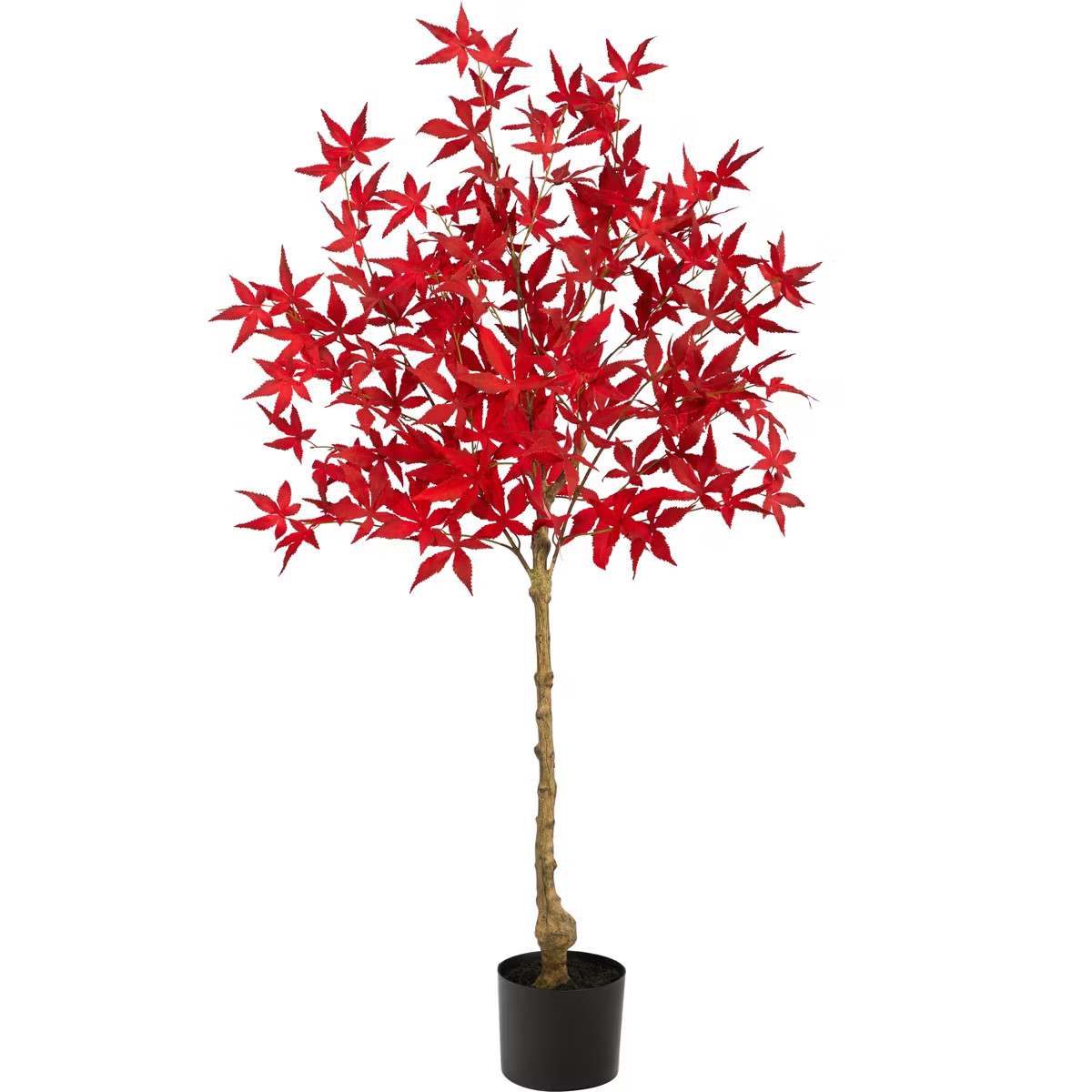 Nearly Natural 4-ft Autumn Maple Artificial Fall Tree | Target