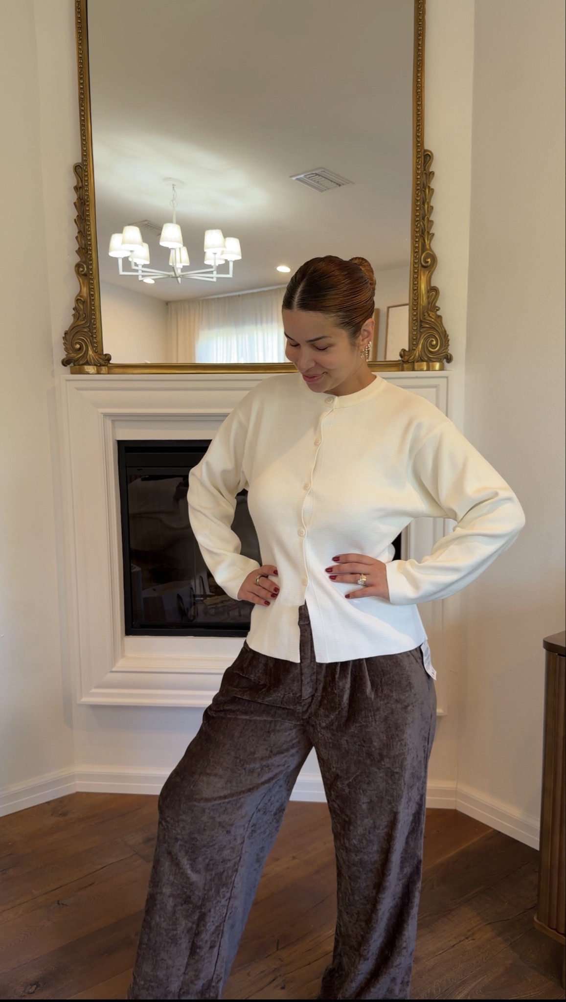 Size L top size 12 pants 