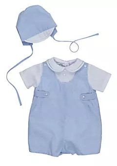 Petit Ami Baby Boys Gingham Romper with Hat | Belk