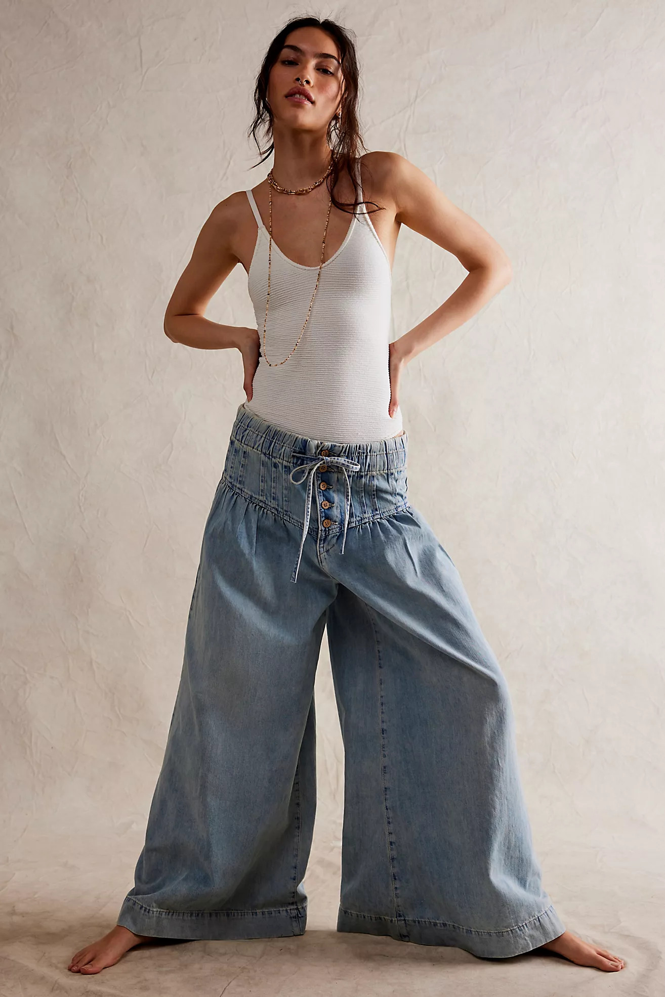 We The Free Forget Me Knot Pull-On Jeans | Free People (Global - UK&FR Excluded)