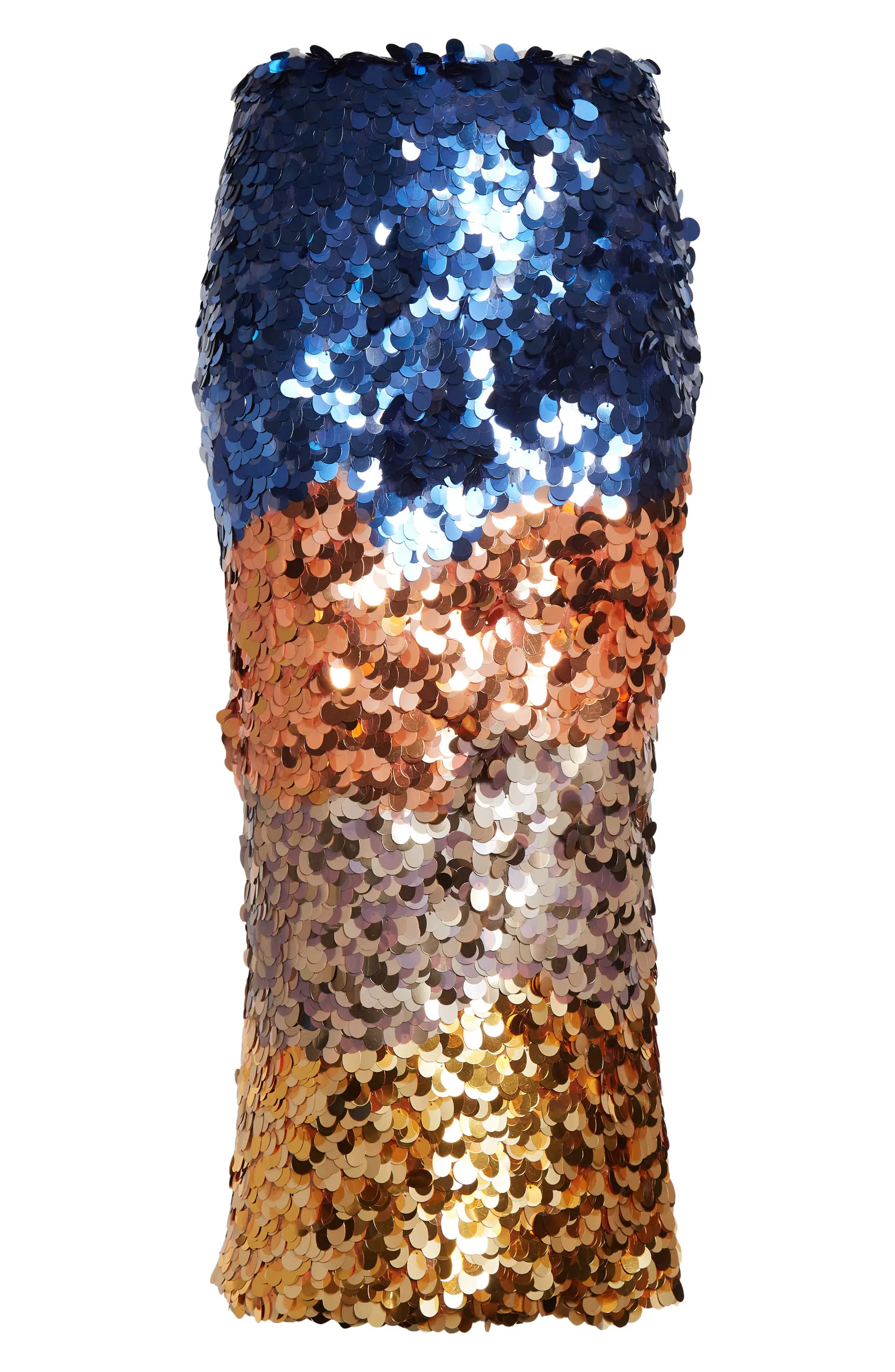 Matilde Colorblock Sequin Midi Skirt | Nordstrom