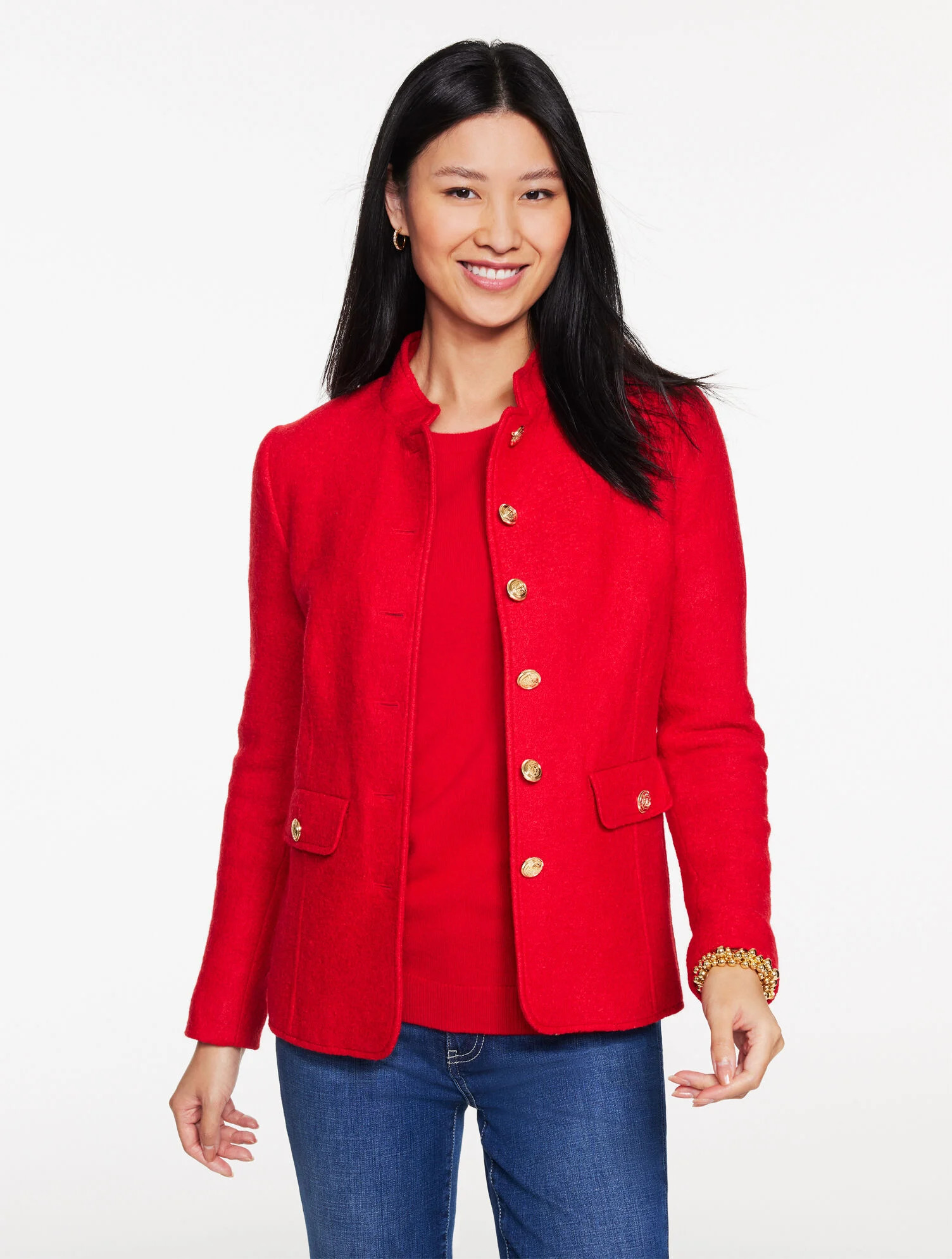 Berkshire Wool Officer Jacket | Talbots