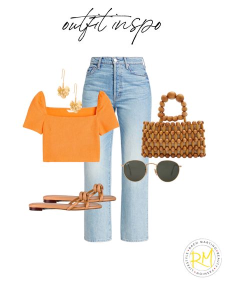 Casual outfit idea crop top outfit casual Friday 

#LTKunder50 #LTKstyletip #LTKsalealert