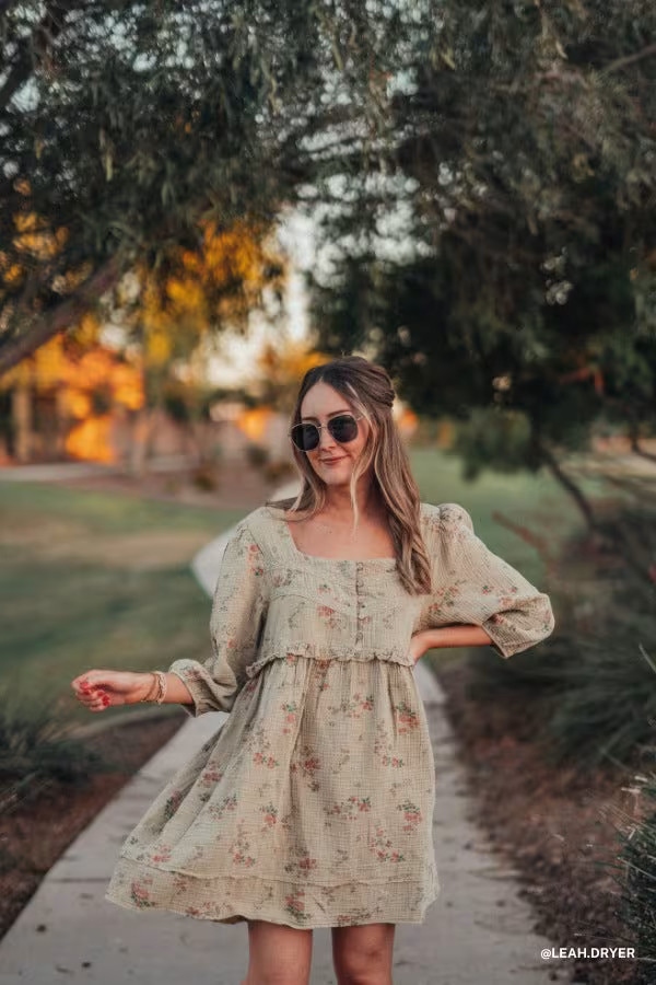 Infinite Dreamer Floral Babydoll Dress — Three Bird Nest | Three Bird Nest