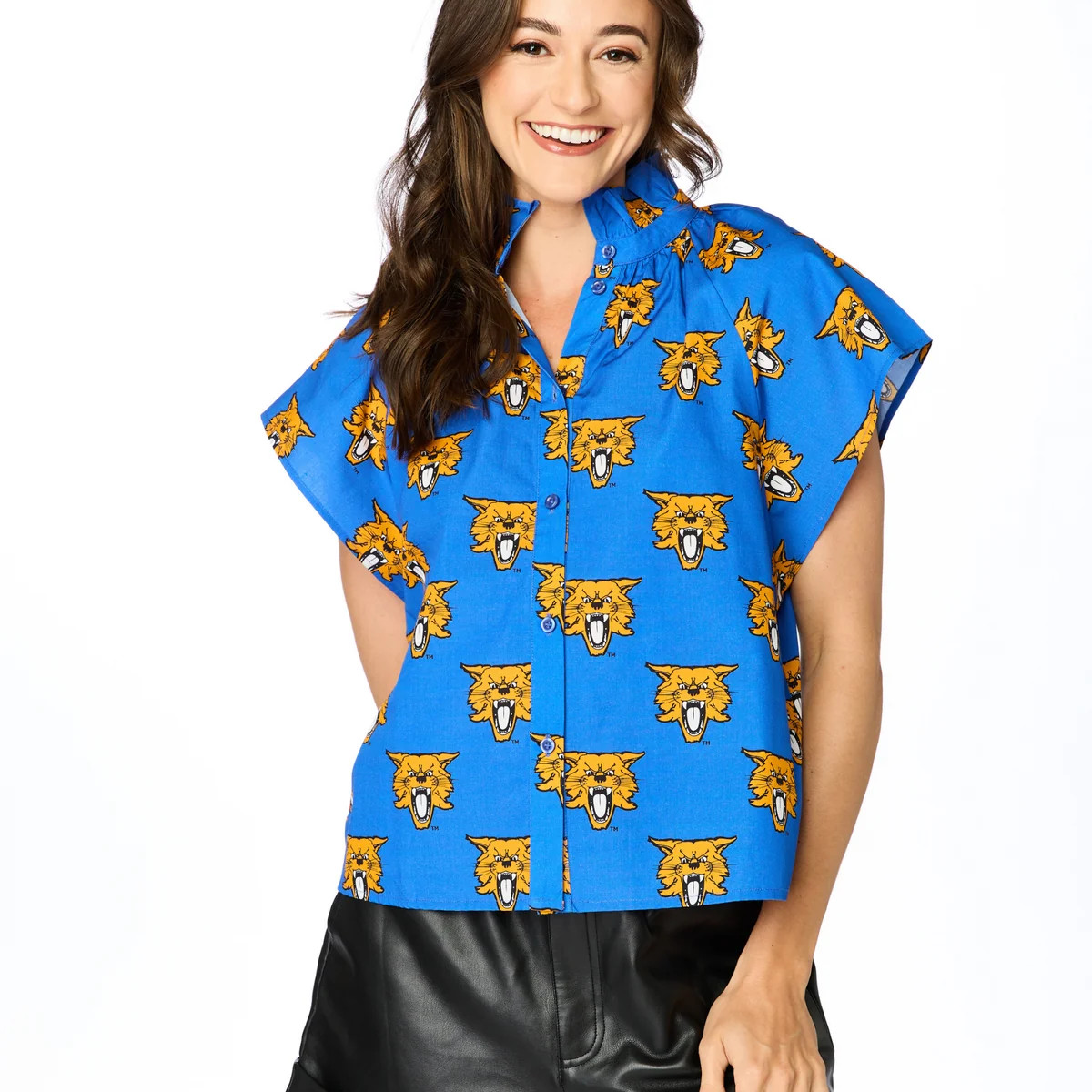 The Wildcats Poplin Blouse | Stewart Simmons