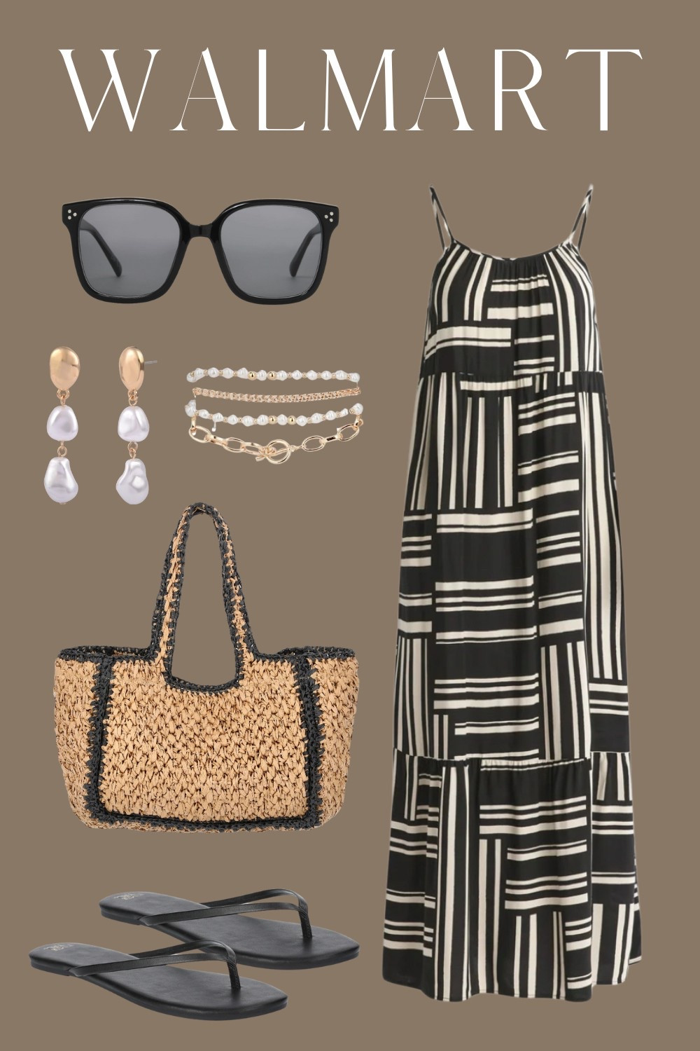 New $18 Walmart dress!
Vacation outfit, maxi dress, raffia bag, beach bag, neutral style

#LTKFindsUnder50 #LTKSeasonal #LTKStyleTip