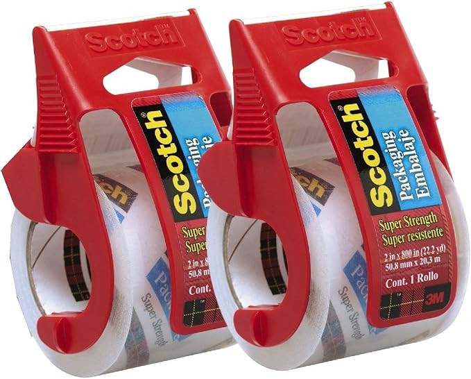 Scotch Heavy Duty Packaging Tape, 2 Inches x 800 Inches, Clear - 2 Count | Amazon (US)