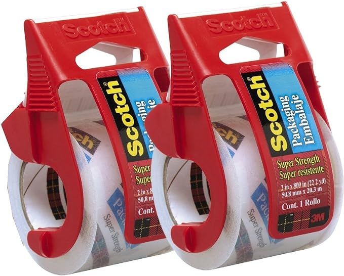Scotch Heavy Duty Packaging Tape, 2 Inches x 800 Inches, Clear - 2 Count | Amazon (US)