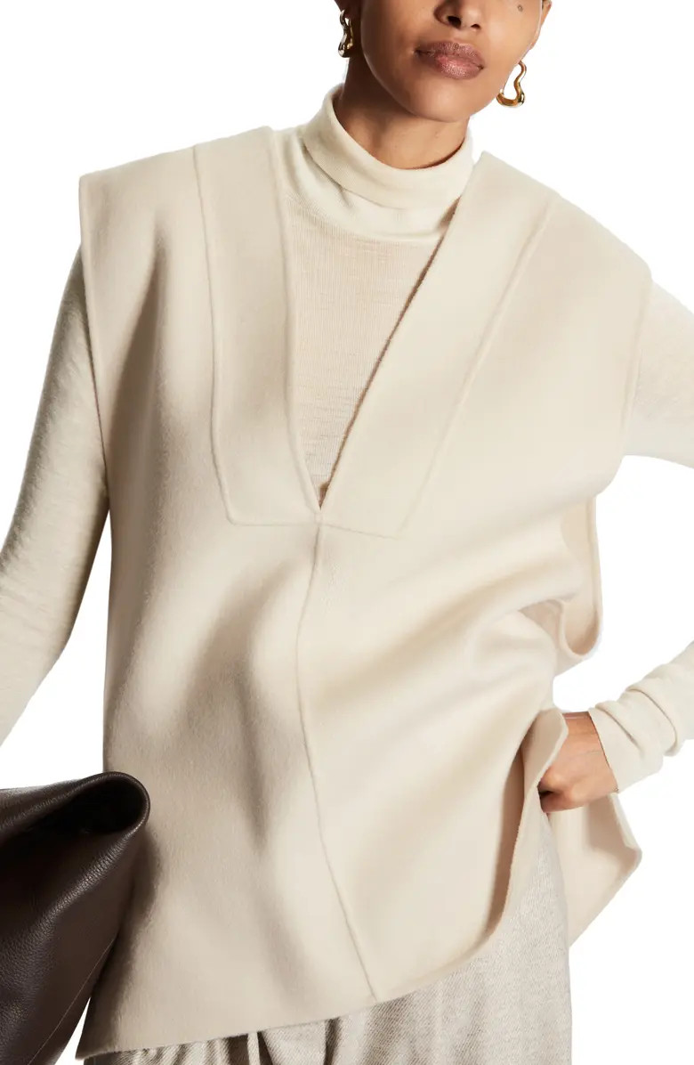 Oversize V-Neck Wool Vest | Nordstrom